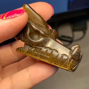 Tigers eye dragon head